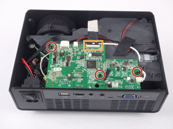 خارج کردن مادربرد و لامپ LED