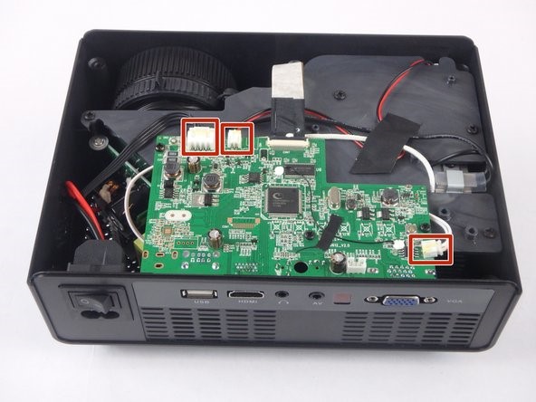 خارج کردن مادربرد و لامپ LED