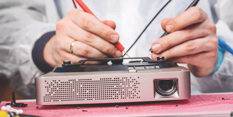 تعویض فن ثانویه پروژکتور